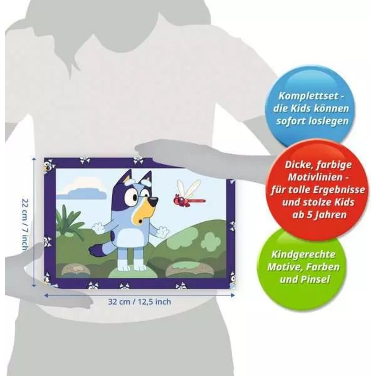 Ravensburger CreArt Malen nach Zahlen - Bluey