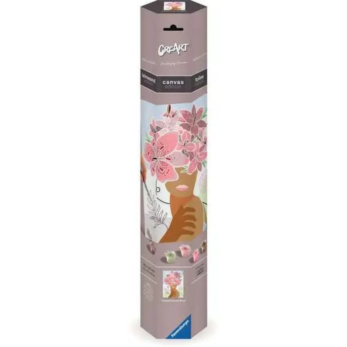 Ravensburger CreArt Malen nach Zahlen - Leinwand Flowers on my Mind / Gedankenblumen