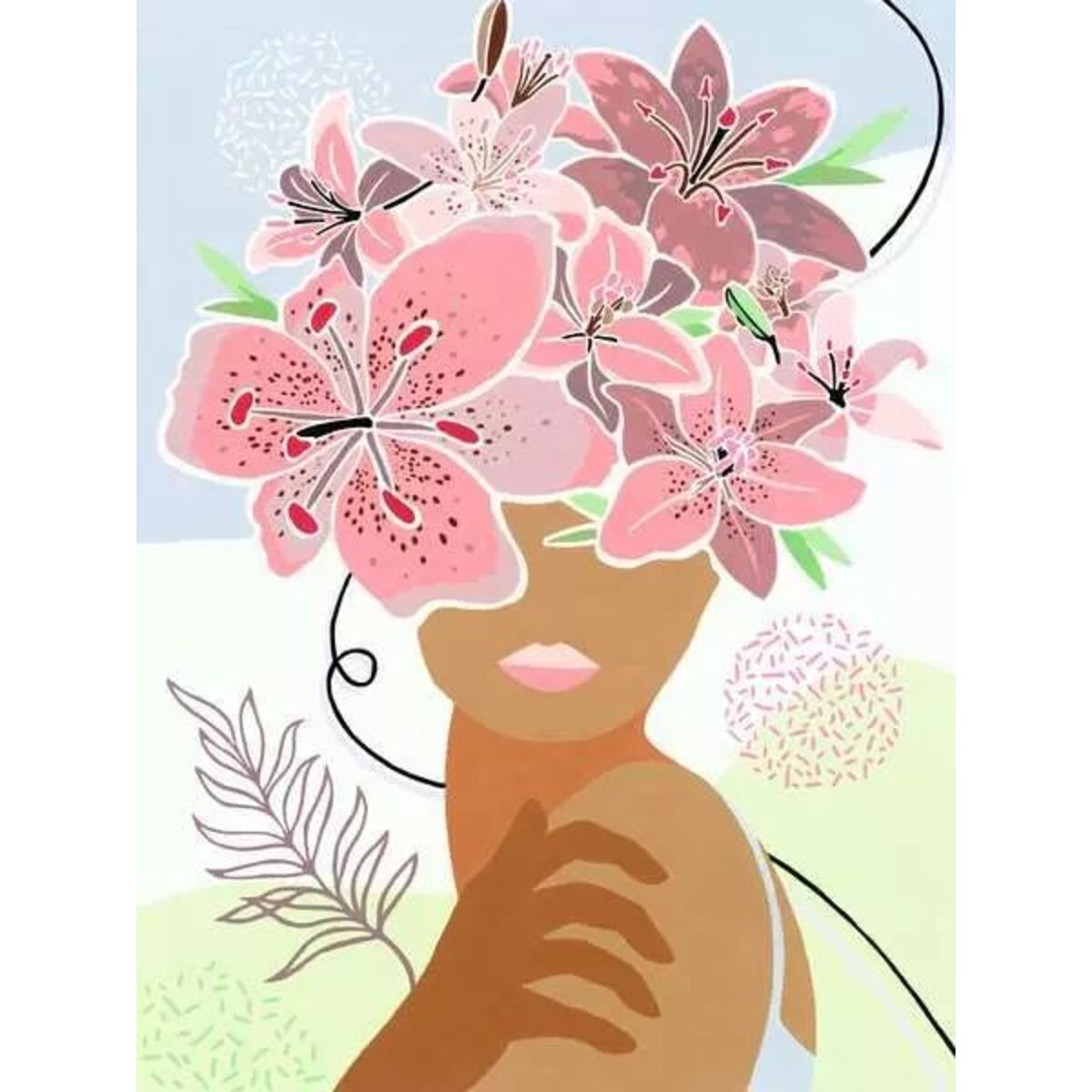 Ravensburger CreArt Malen nach Zahlen - Leinwand Flowers on my Mind / Gedankenblumen