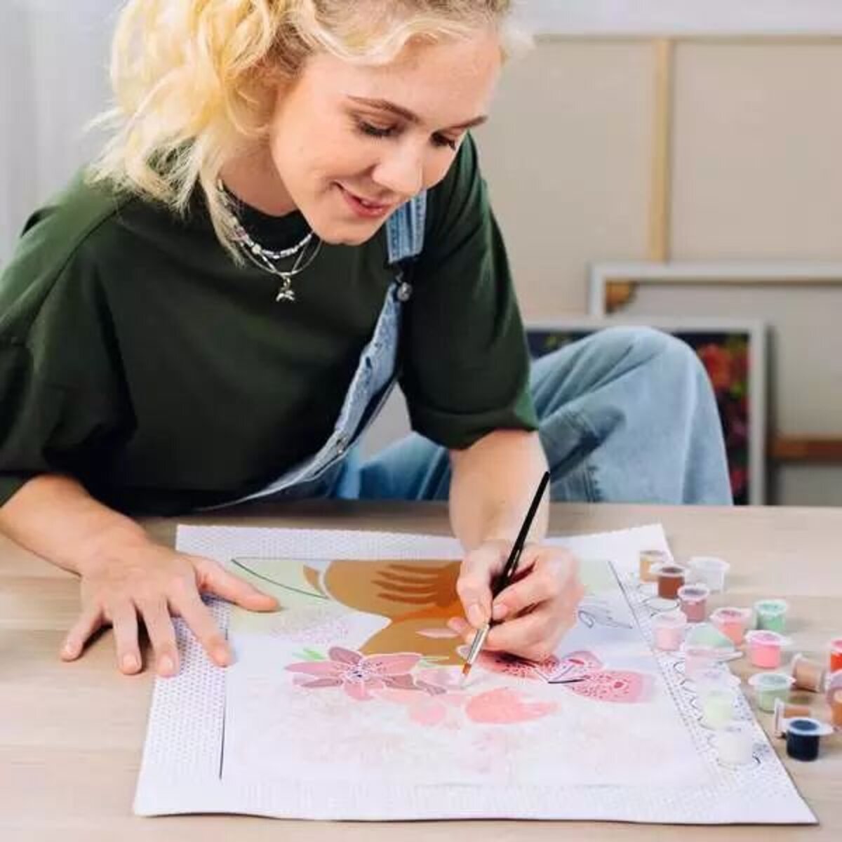Ravensburger CreArt Malen nach Zahlen - Leinwand Flowers on my Mind / Gedankenblumen