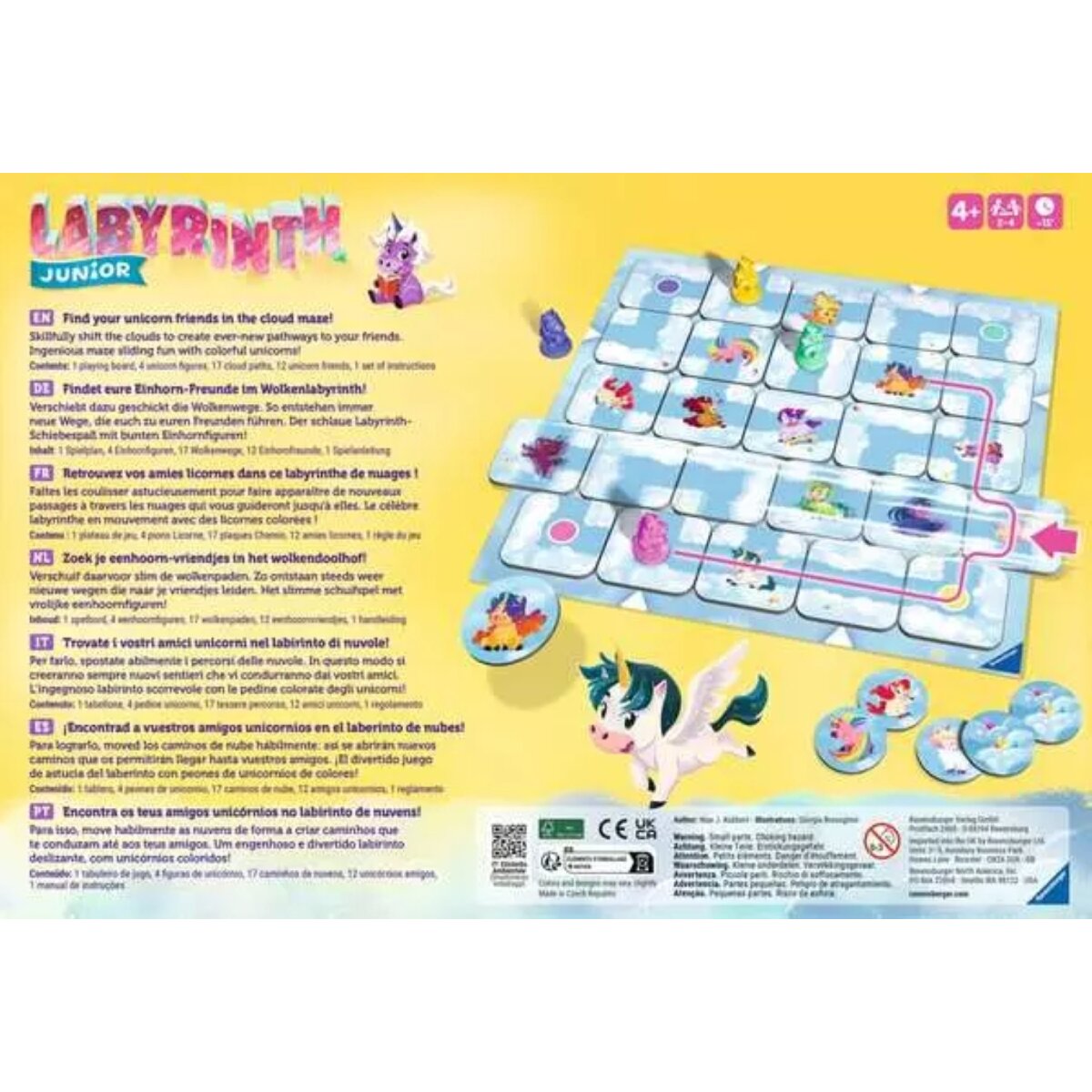 Ravensburger Einhorn Junior Labyrinth Schiebespiel