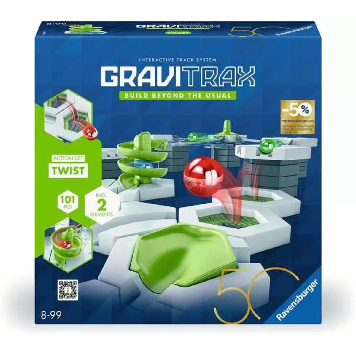 Ravensburger GraviTrax Action-Set Twist 50 year blue triangle