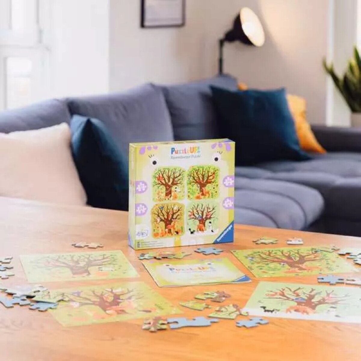 Ravensburger 4 Kinderpuzzle 12 + 16 + 20 + 24 Teile Vier Jahreszeiten 19 x 19 cm