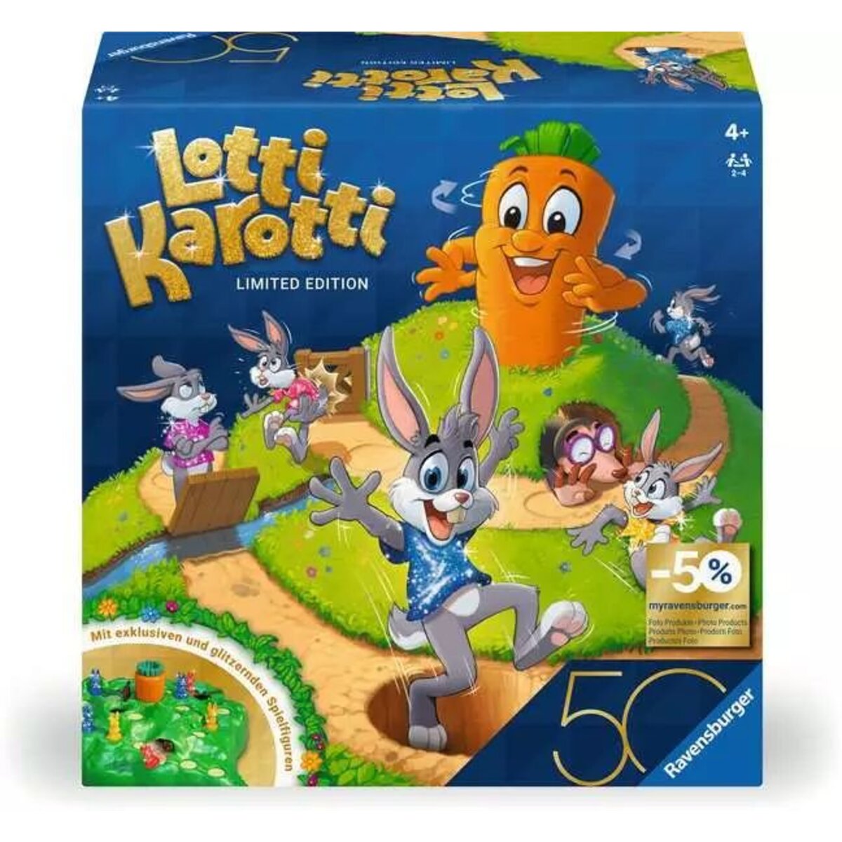 Ravensburger Lotti Karotti - Sonderausgabe 50 Jahre blaues Dreieck