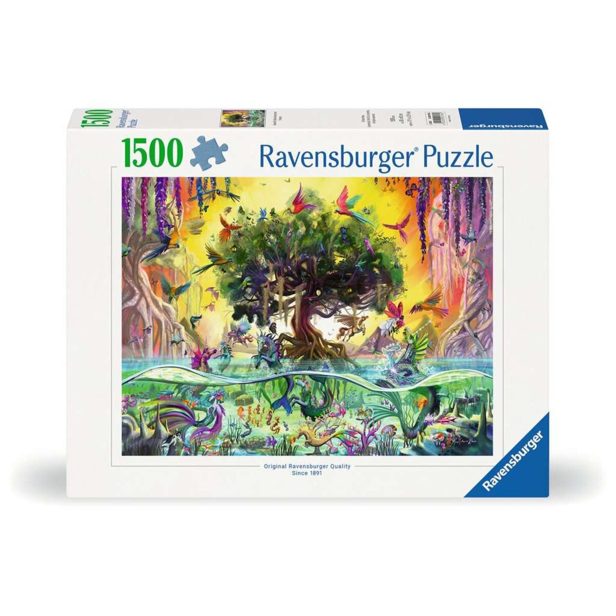 Ravensburger Puzzle - Das Einhorn aus dem See und seine Freunde, 1500 Teile