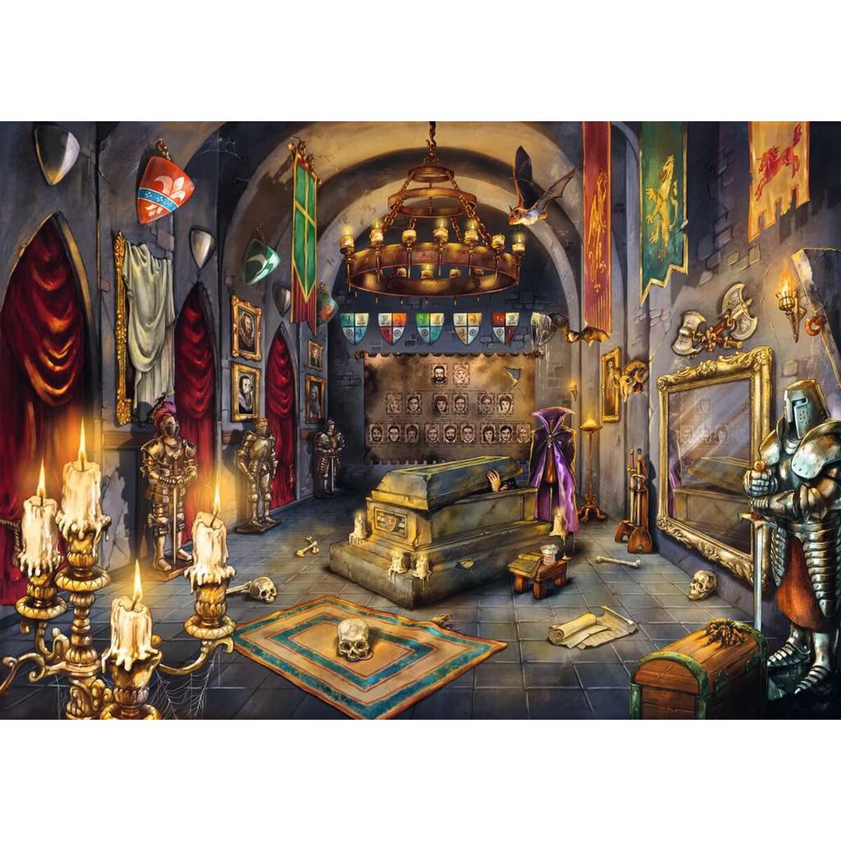 Ravensburger Puzzle - Das Schloss des Vampirs, 1000 Teile