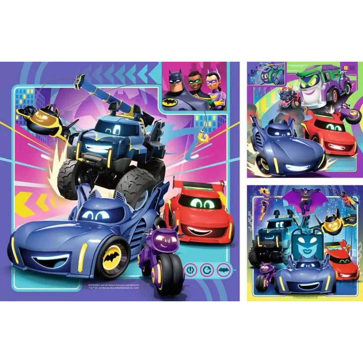 Ravensburger Puzzle - DC Comics: An alle Batwheels! 3 x 49 Teile