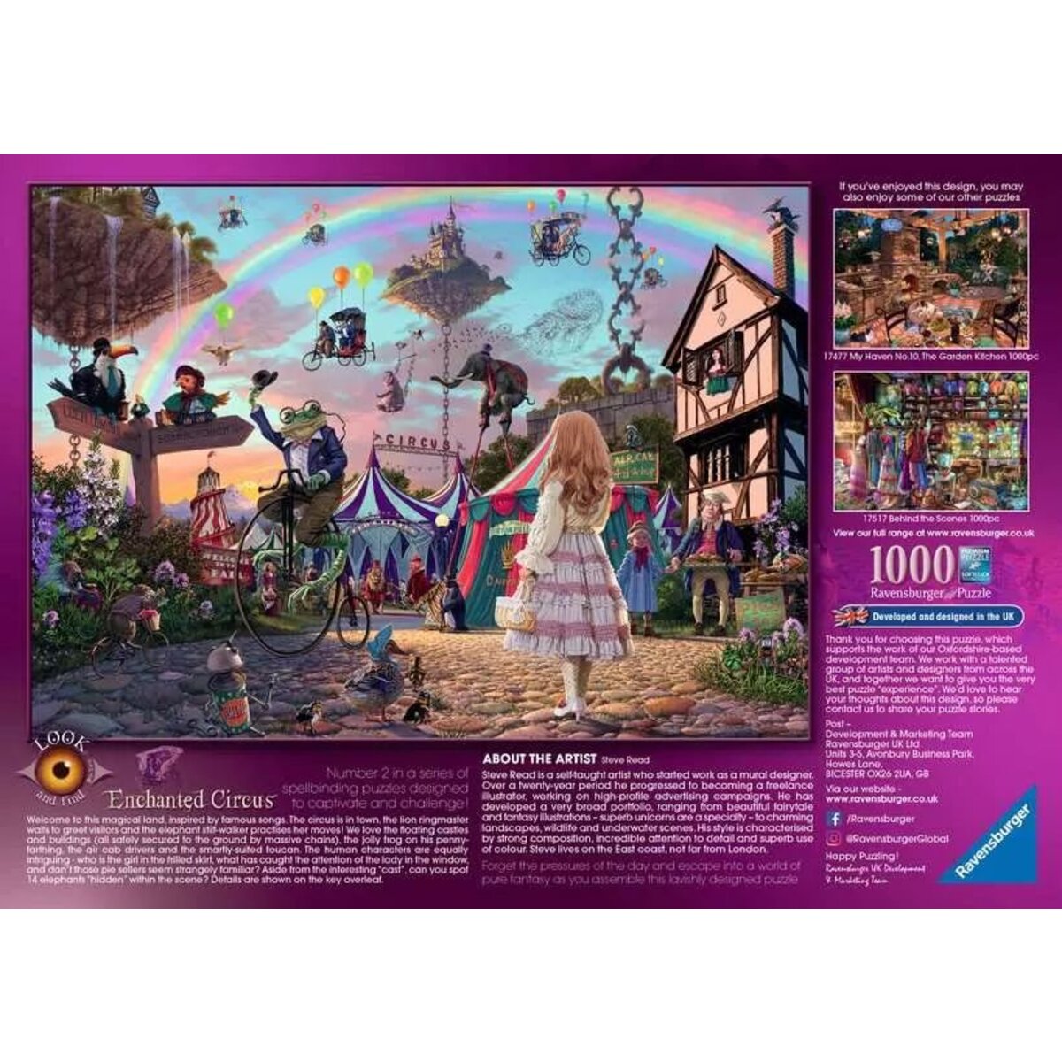 Ravensburger Puzzle - Der verzauberte Zirkus, 1000 Teile