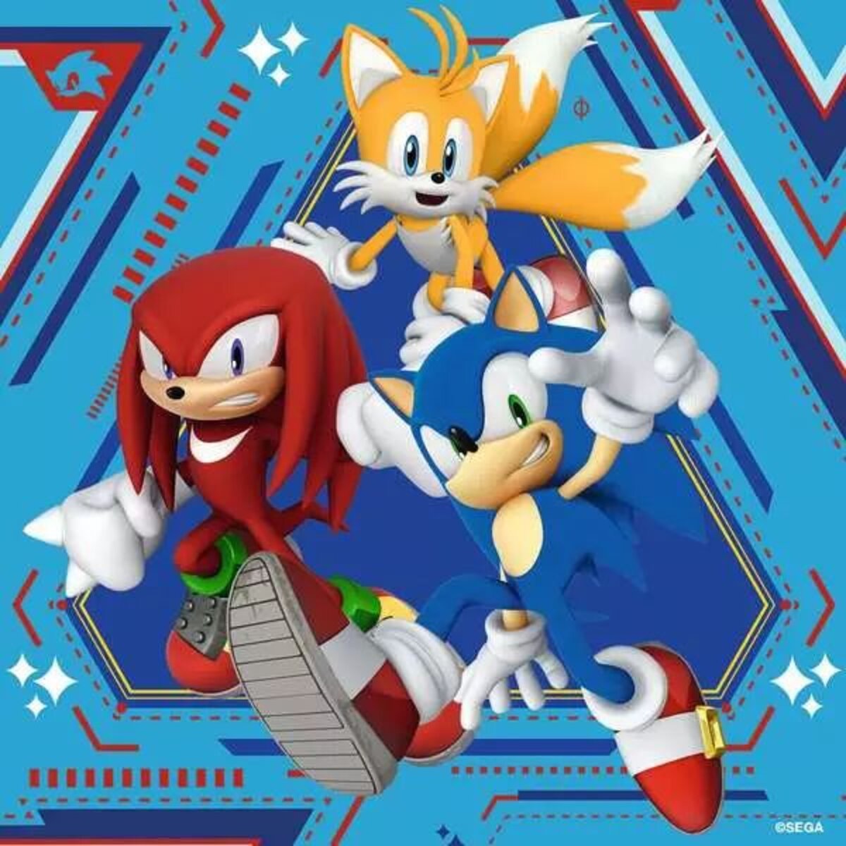 Ravensburger Puzzle - Die Abenteuer von Sonic 3 x 49 Teile