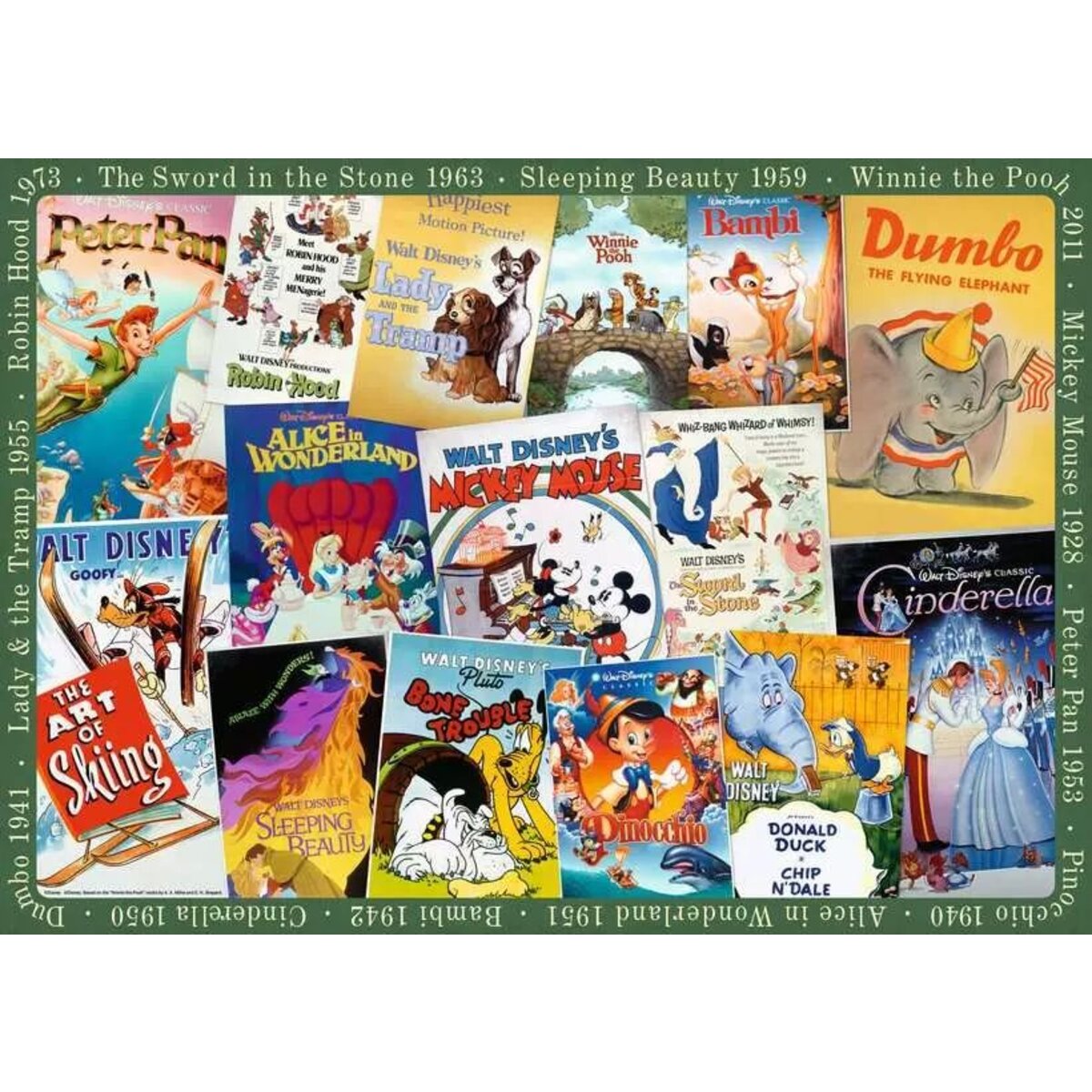 Ravensburger Puzzle - Disney Vintage Movie Poster, 1000 Teile