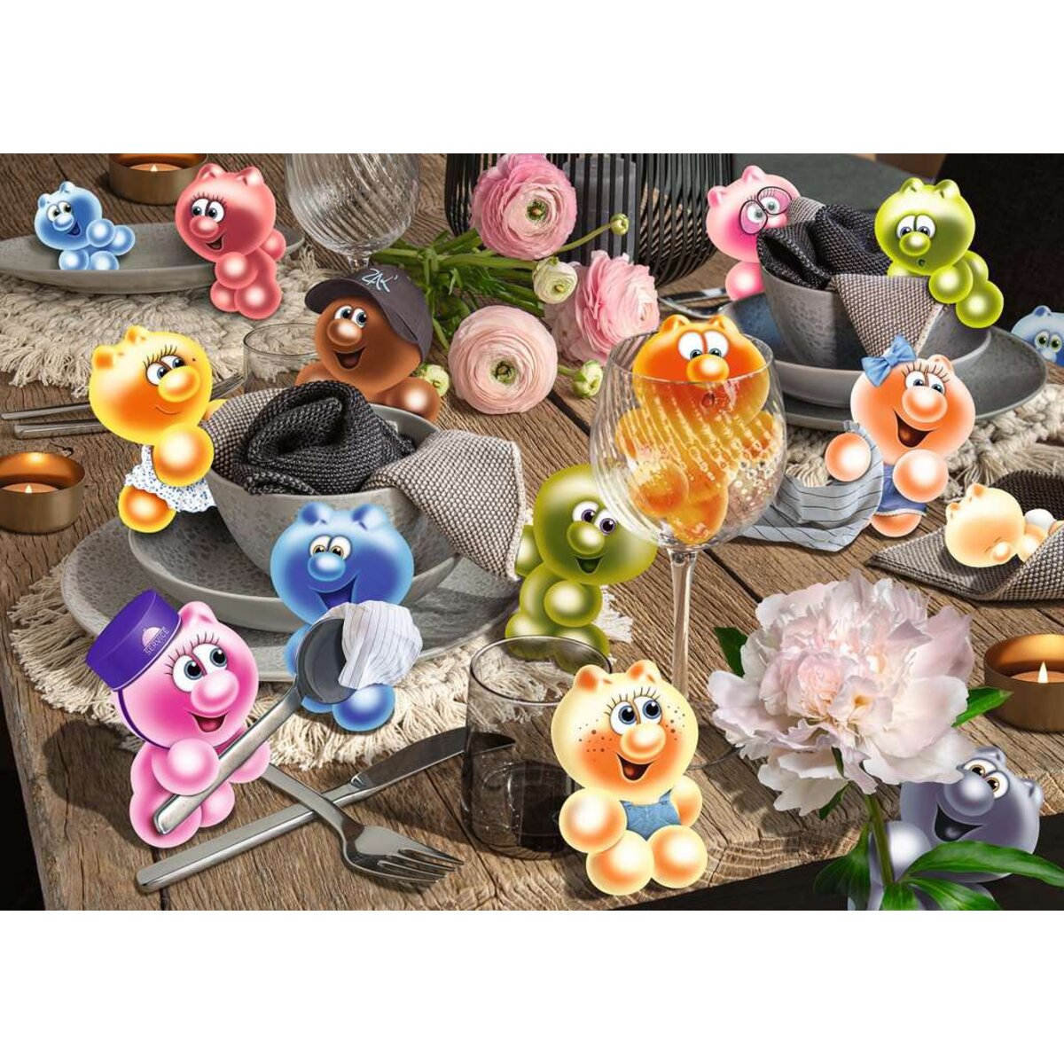 Ravensburger Puzzle - Gelini decken den Tisch, 1000 Teile