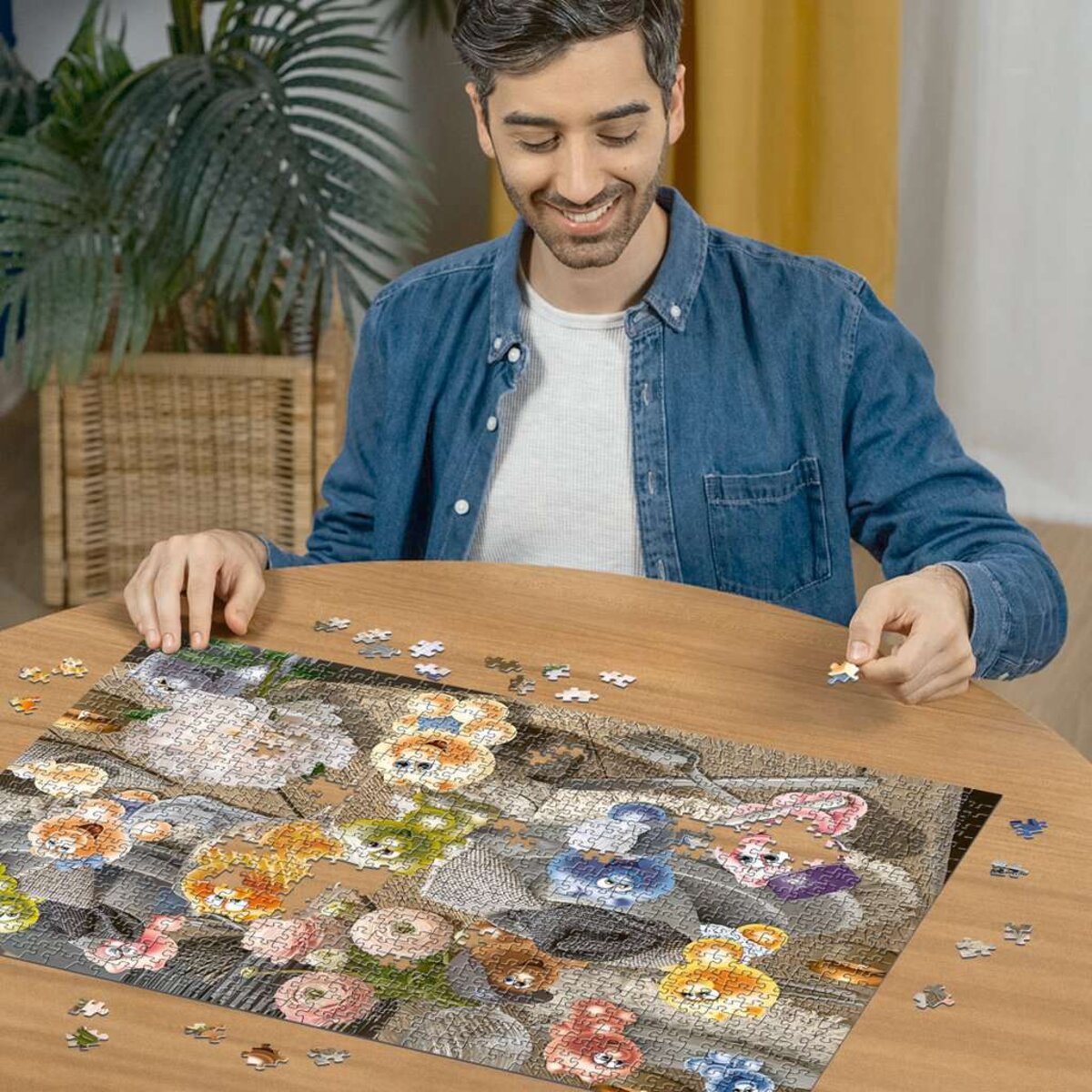 Ravensburger Puzzle - Gelini decken den Tisch, 1000 Teile