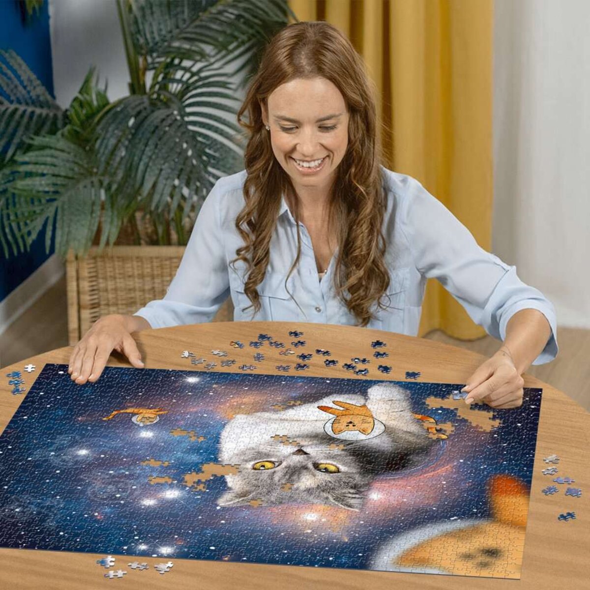 Ravensburger Puzzle - Katzen fliegen im Weltall, 1500 Teile