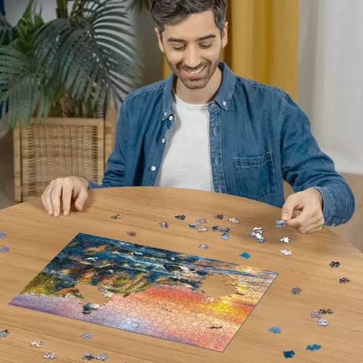 Ravensburger Puzzle - Leuchtturm am Abend, 500 Teile