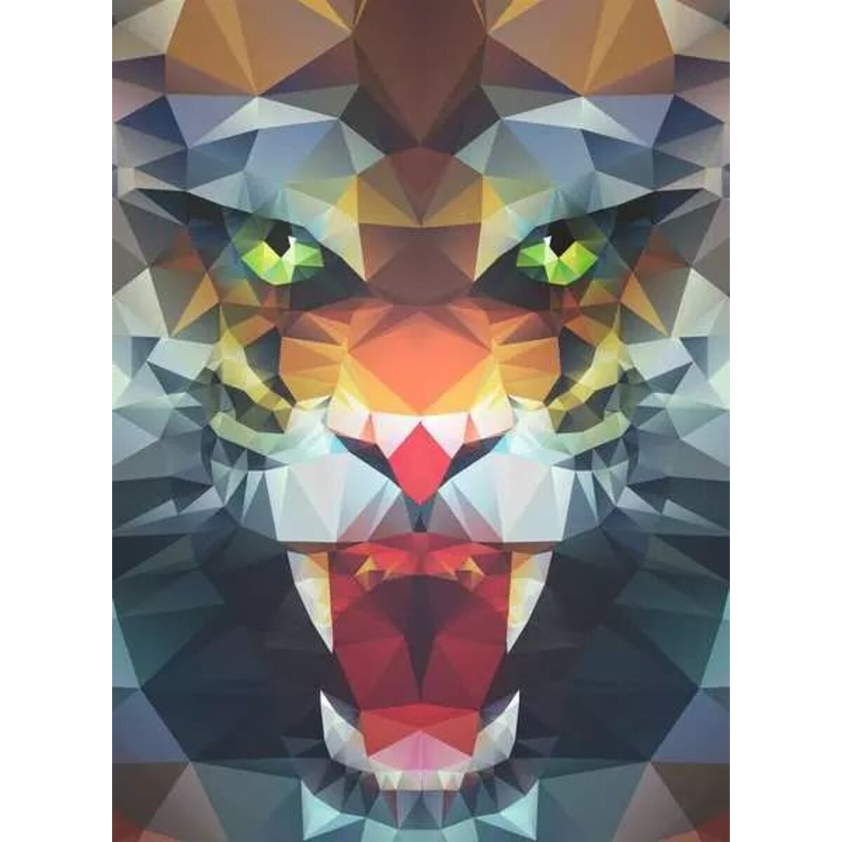 Ravensburger Puzzle - Löwe aus Polygonen, 500 Teile
