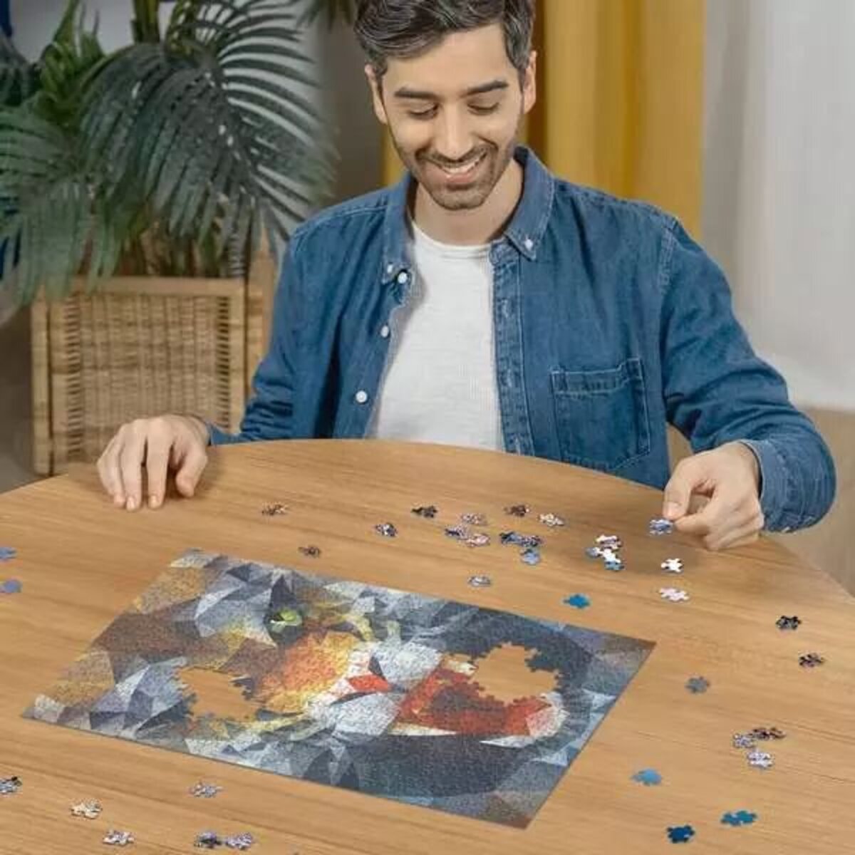 Ravensburger Puzzle - Löwe aus Polygonen, 500 Teile