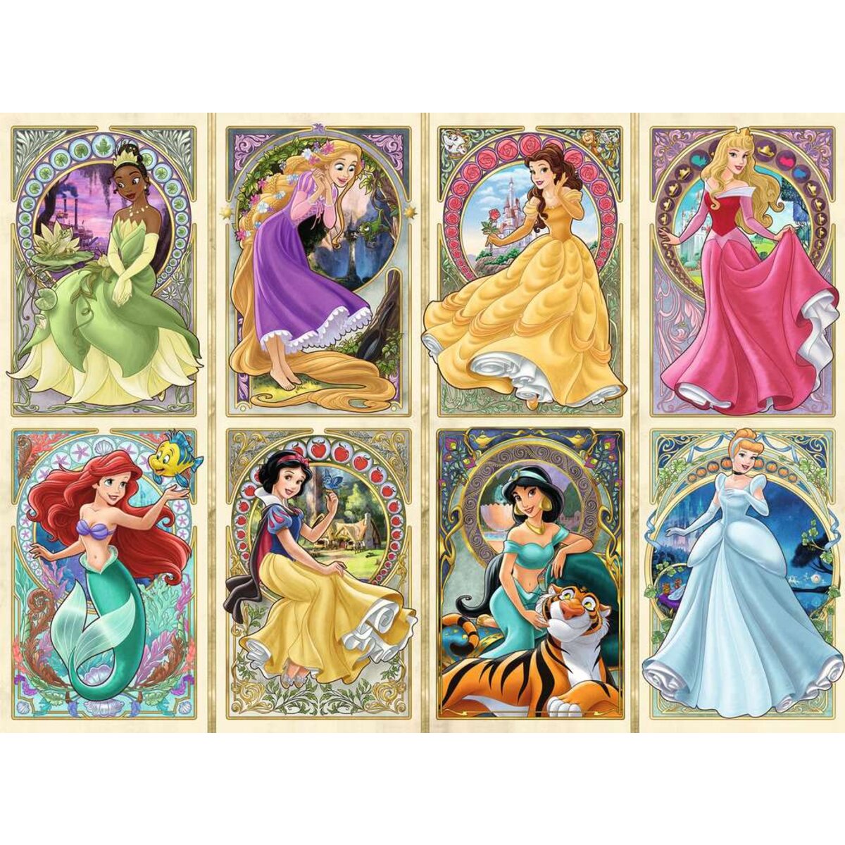 Ravensburger Puzzle - Nouveau Art Prinzessinnen, 1000 Teile