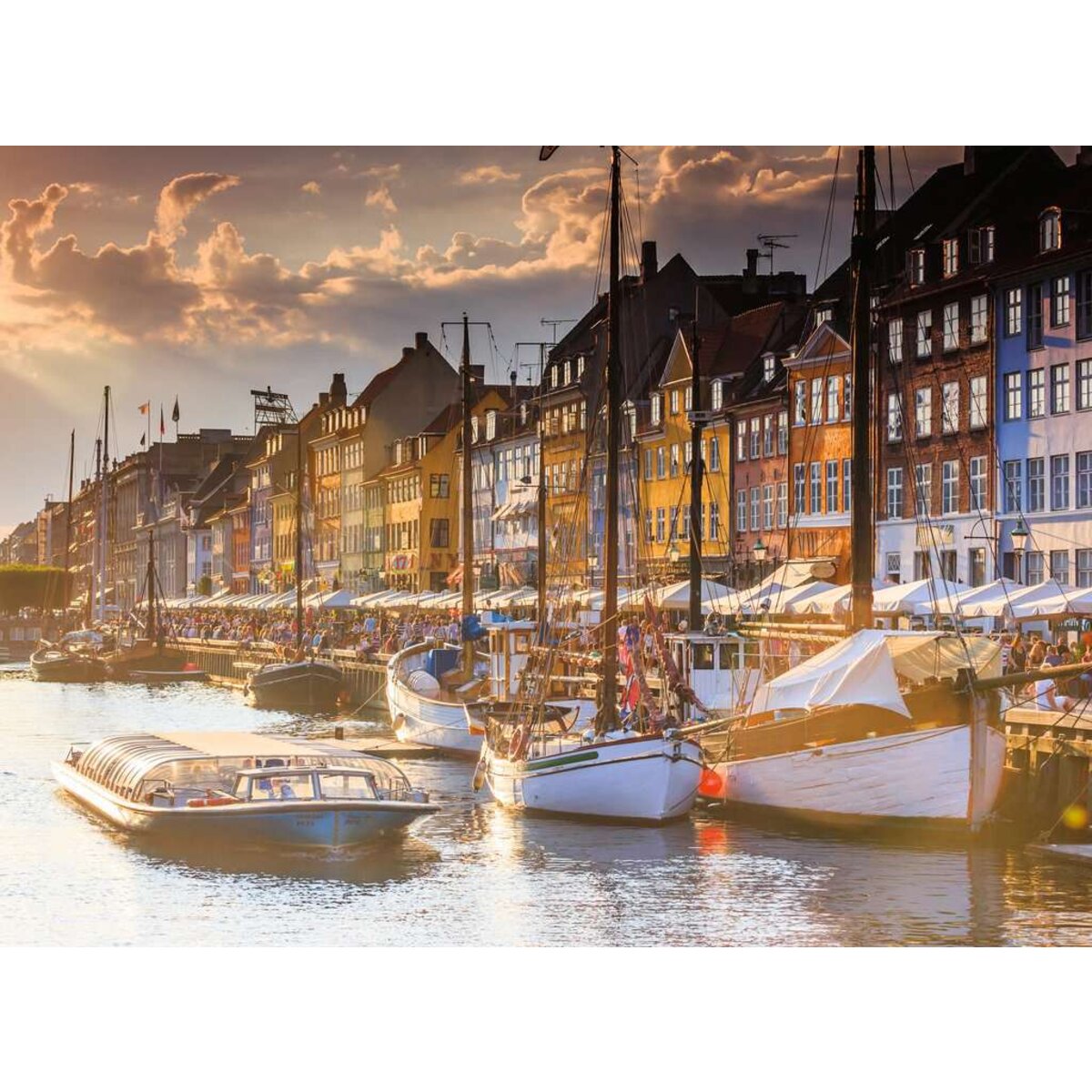 Ravensburger Puzzle - Scandinavian Places: Sonnenuntergang in Kopenhagen, 500 Teile