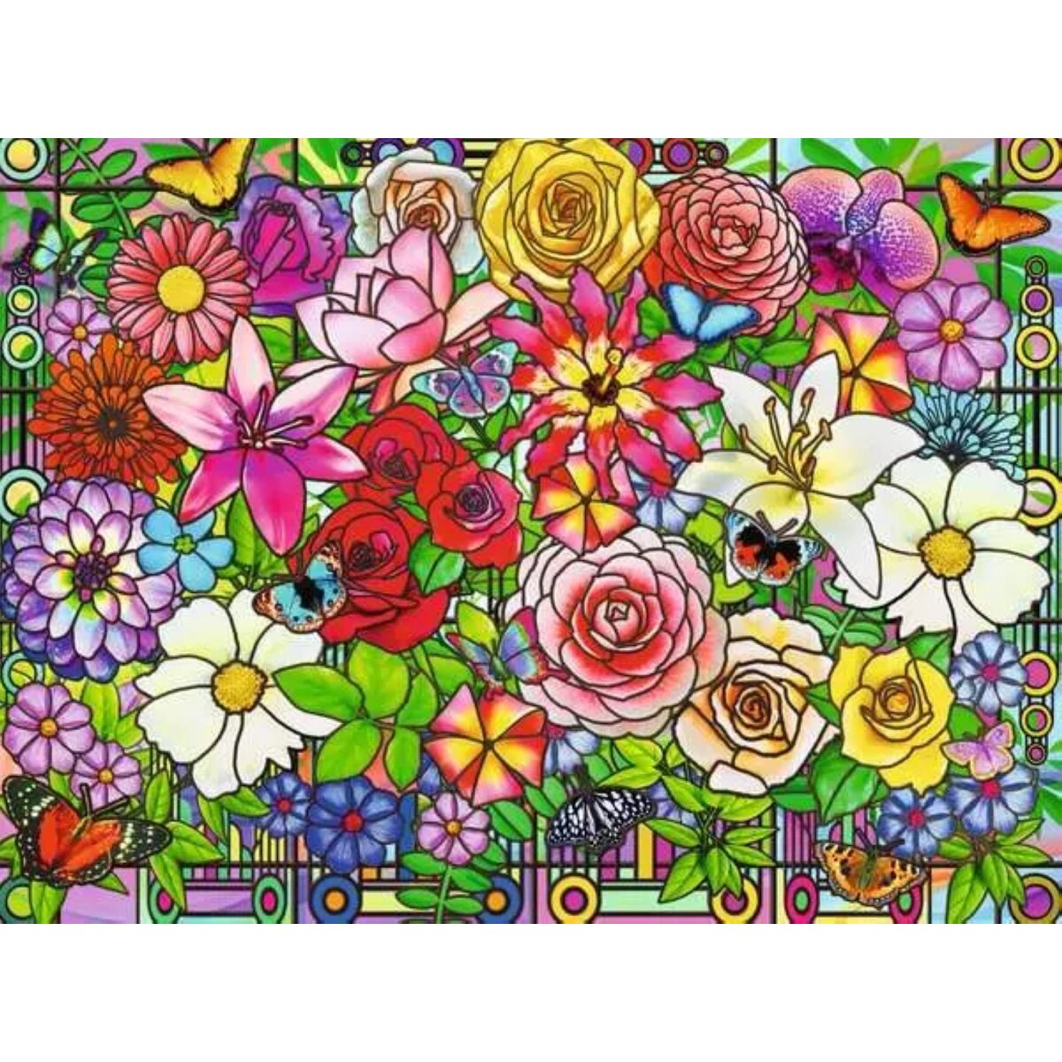 Ravensburger Puzzle 100 Teile Blumenfenster 30 x 22 cm