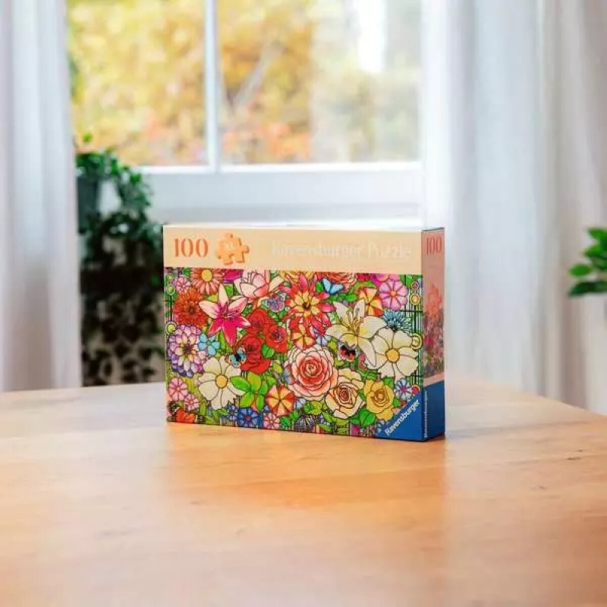Ravensburger Puzzle 100 Teile Blumenfenster 30 x 22 cm