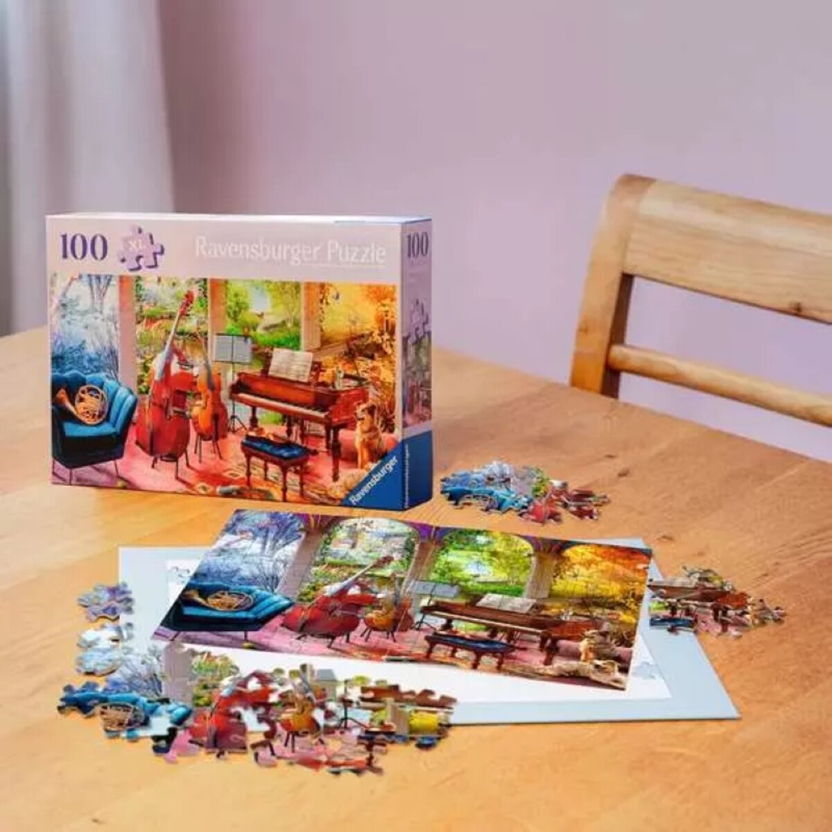 Ravensburger Puzzle 100 Teile Musikalische Jahreszeiten 30 x 22 cm
