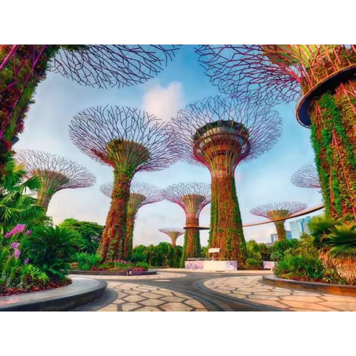 Ravensburger Puzzle 1500 Teile Garten an der Bucht in Singapur 80 x 60 cm