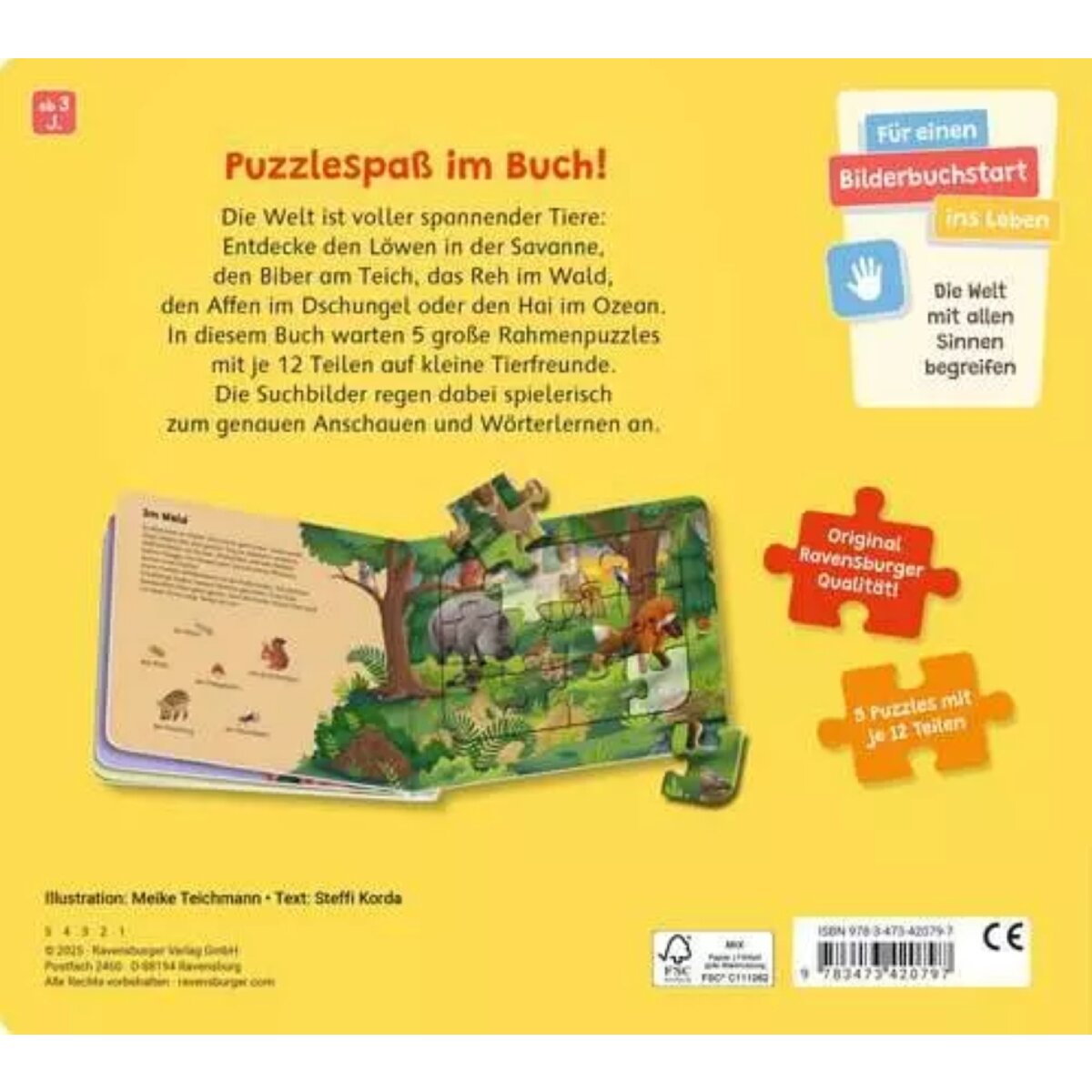 Ravensburger Puzzle-Buch - Tiere der Welt