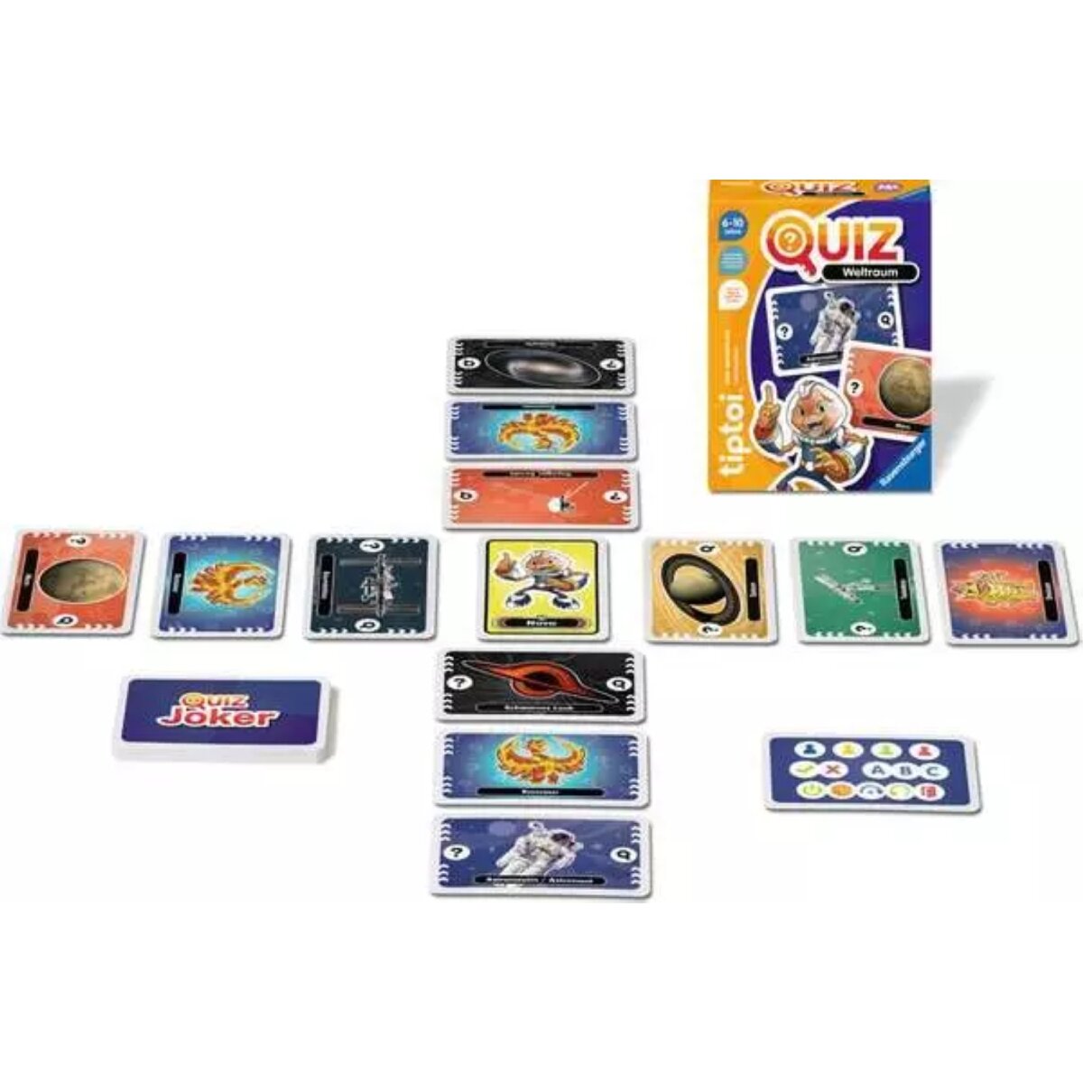Ravensburger tiptoi Quiz Weltraum Reisespiel ab 6 Jahren Lernspiel