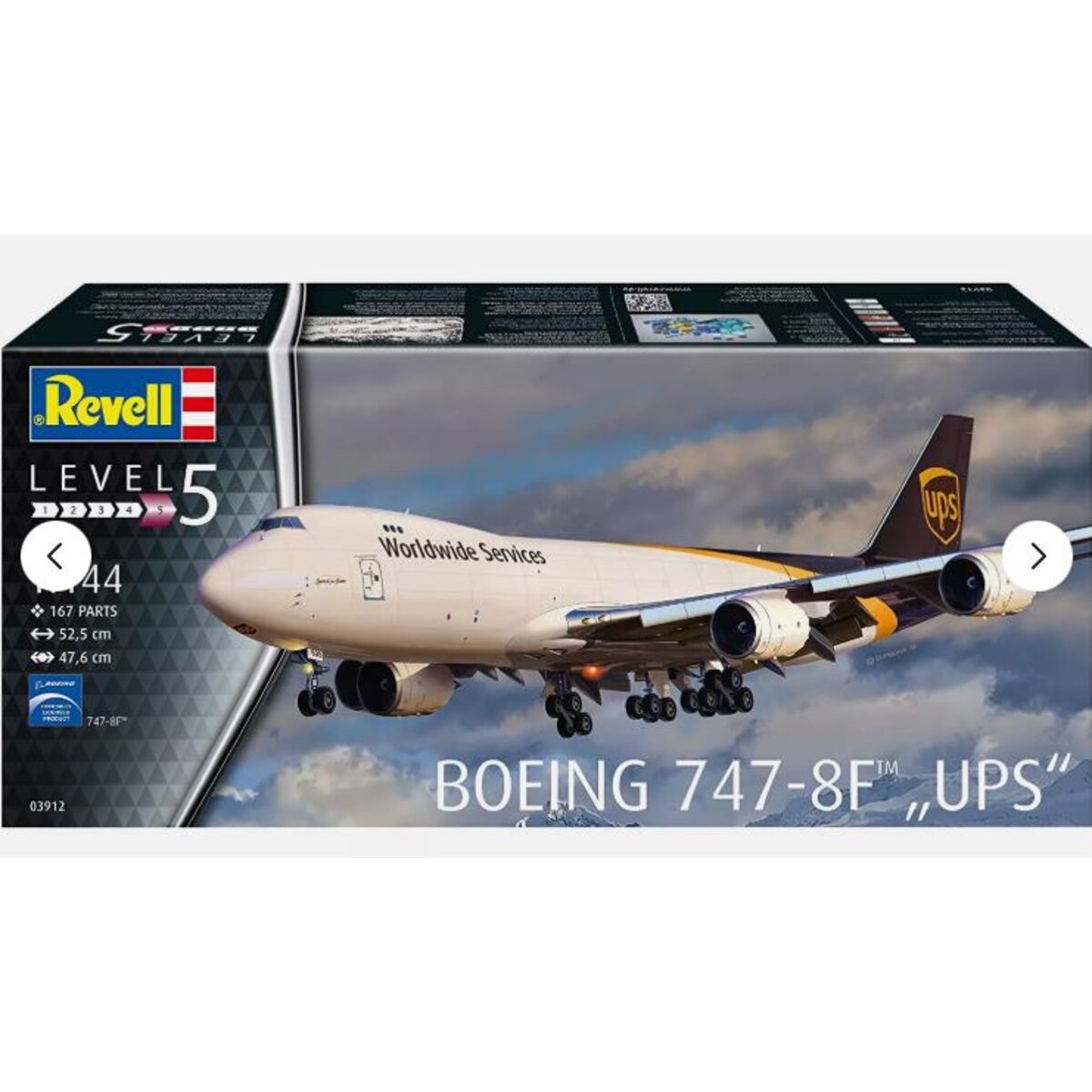 Revell BOEING 747-8F UPS Worldwide Services Transportflugzeug