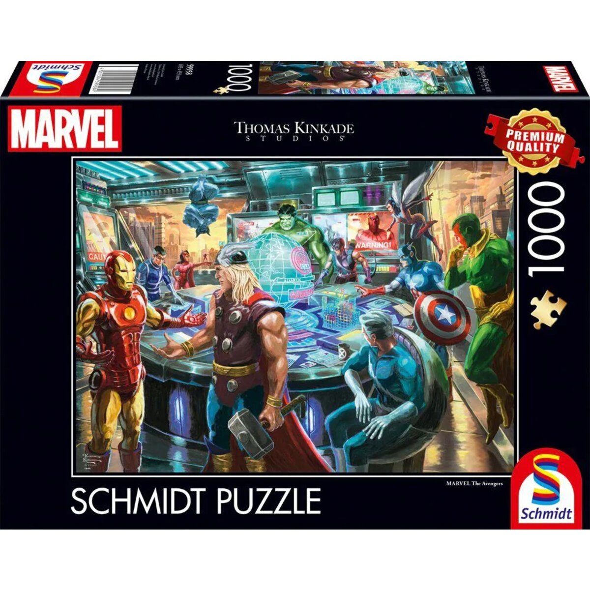 Schmidt Spiele Puzzle - Thomas Kinkade Studios: MARVEL - The Avengers, 1000 Teile