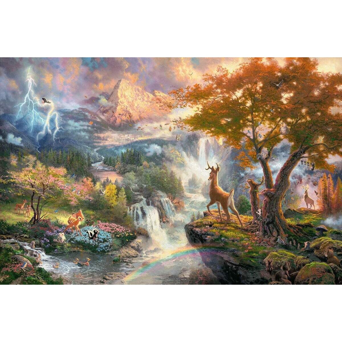Schmidt Spiele Puzzle - Thomas Kinkade, Disney Bambi, 1.000 Teile