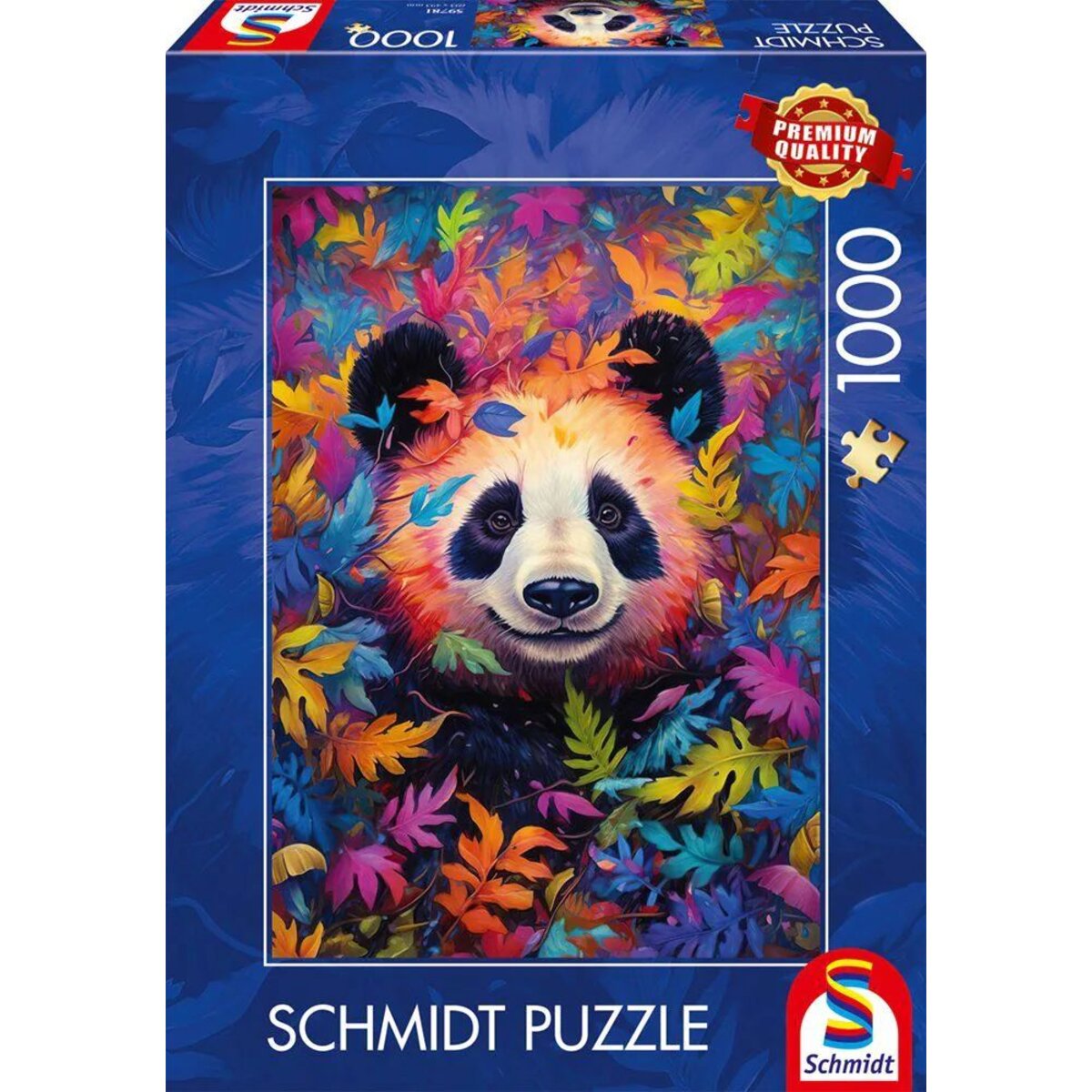 Schmidt Spiele Puzzle - Pandabär im Regenbogenwald, 1000 Teile