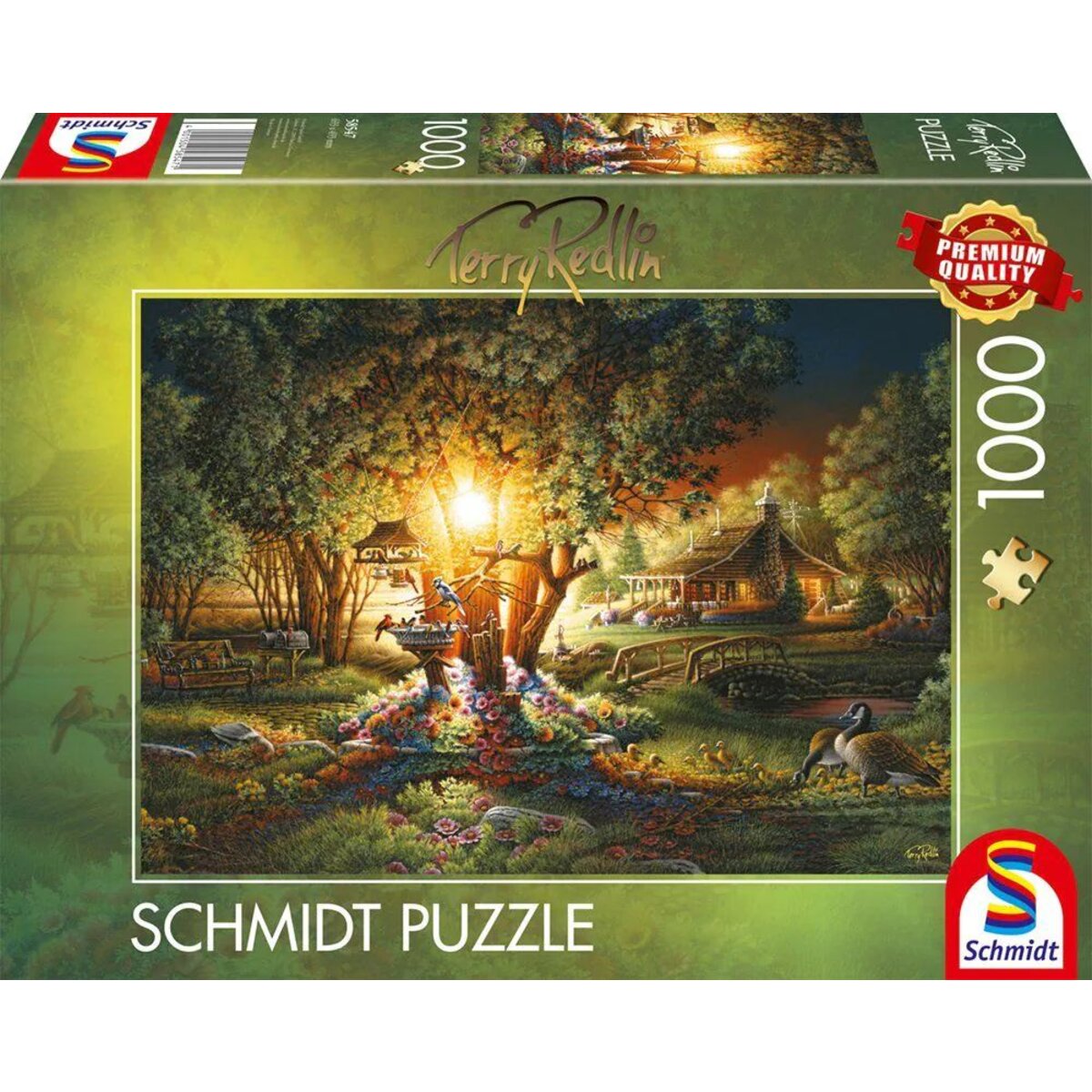 Schmidt Spiele Puzzle - Terry Redlin: Prächtiges Frühlingsleuchten, 1000 Teile