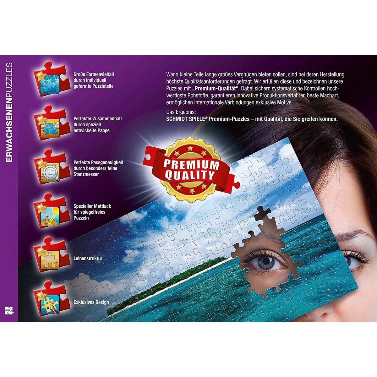 Schmidt Spiele Puzzle - Wilderness, Tiger, Im Zeichen der Freiheit, 1000 Teile