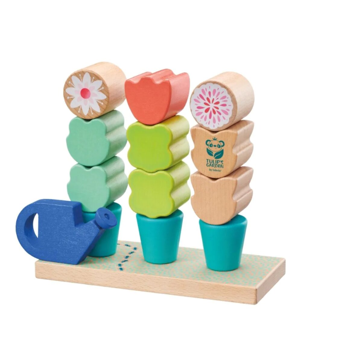 Selecta Kleinkindwelt: Steckspiel Blumen, 14 Teile