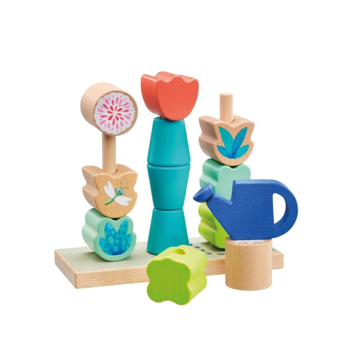 Selecta Kleinkindwelt: Steckspiel Blumen, 14 Teile