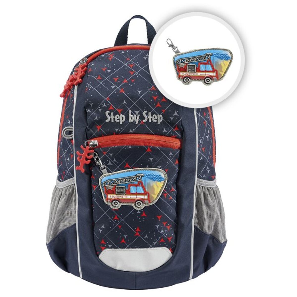 Step by Step KIGA MAXI Rucksack "Fire Truck Finn"