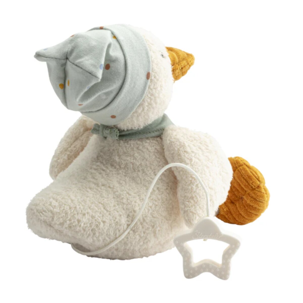 Sterntaler Spieluhr mittel, Ente Edda in cremeweiß, 20cm