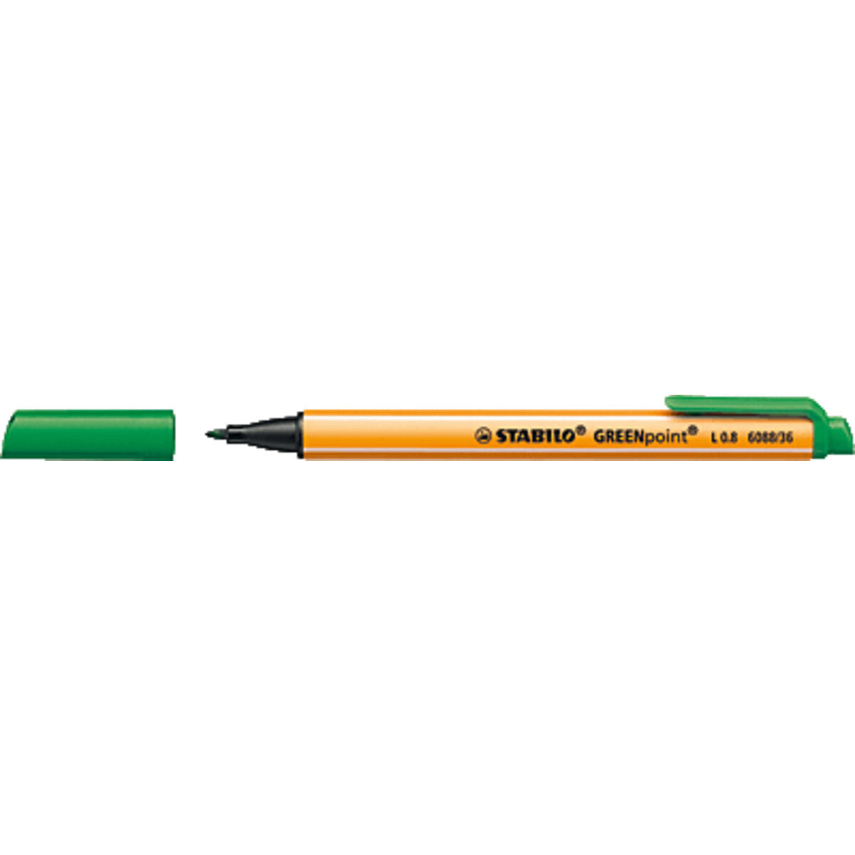 Umweltfreundlicher Filzschreiber - STABILO GREENpoint - Einzelstift - grün