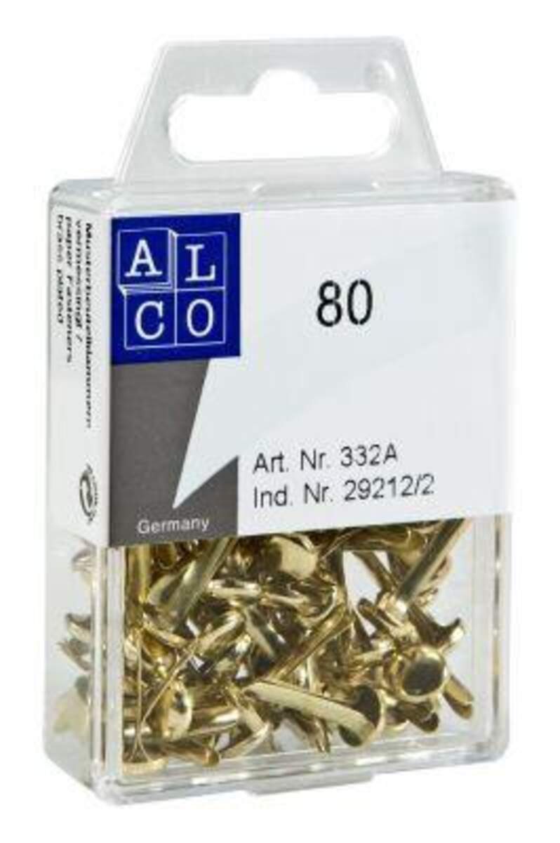 Alco 332A Musterbeutelklammern Größe 3, 80 Stück