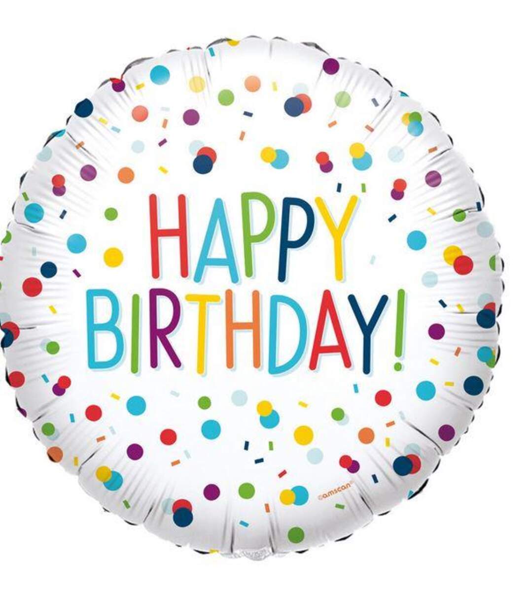 amscan Folienballon Konfetti Happy Birthday