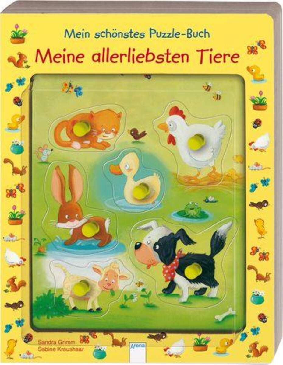Arena Verlag Meine allerliebsten Tiere Mein schönstes Puzzle-Buch