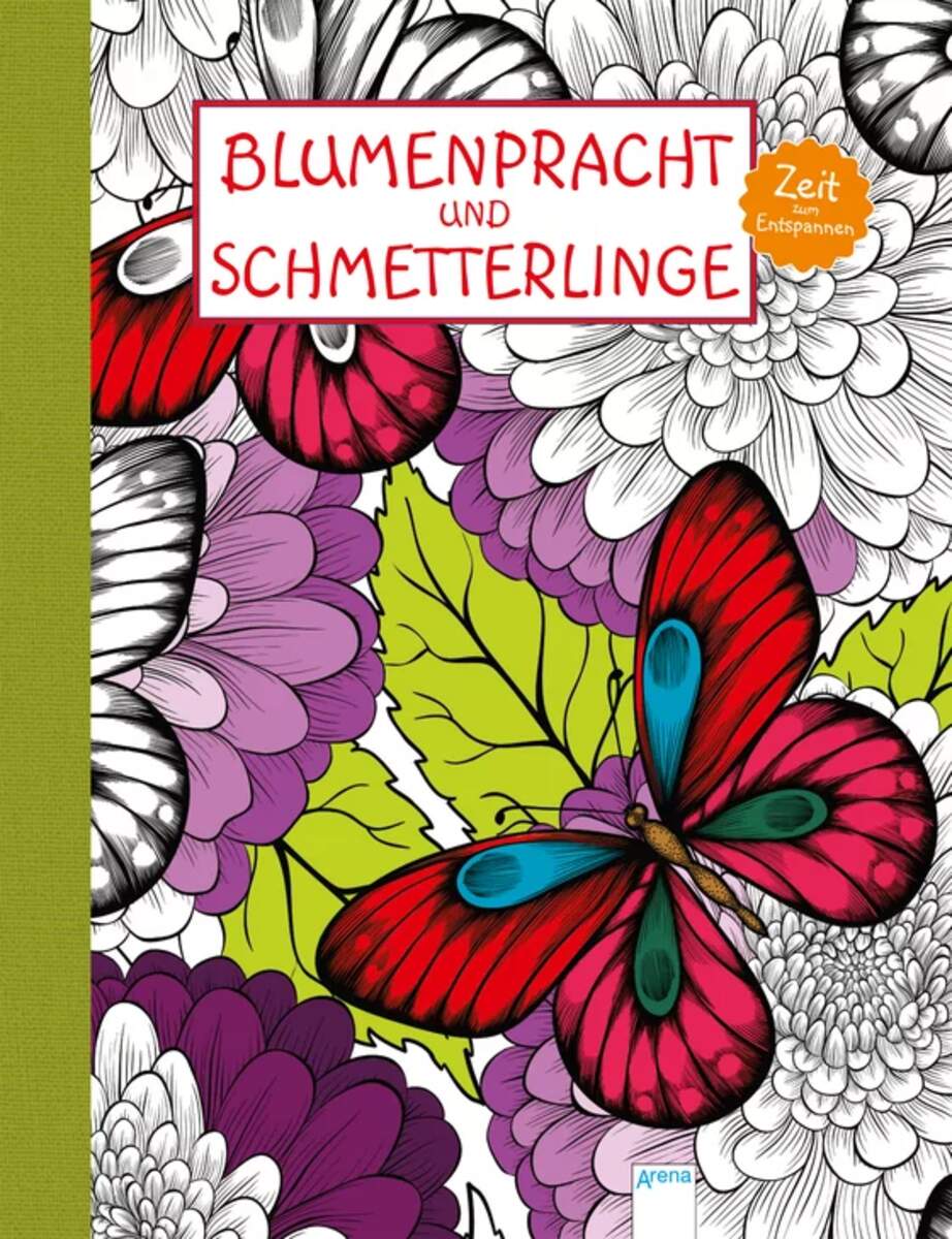 Arena Zeit zum Entspannen. Blumenpracht und Schmetterlinge.