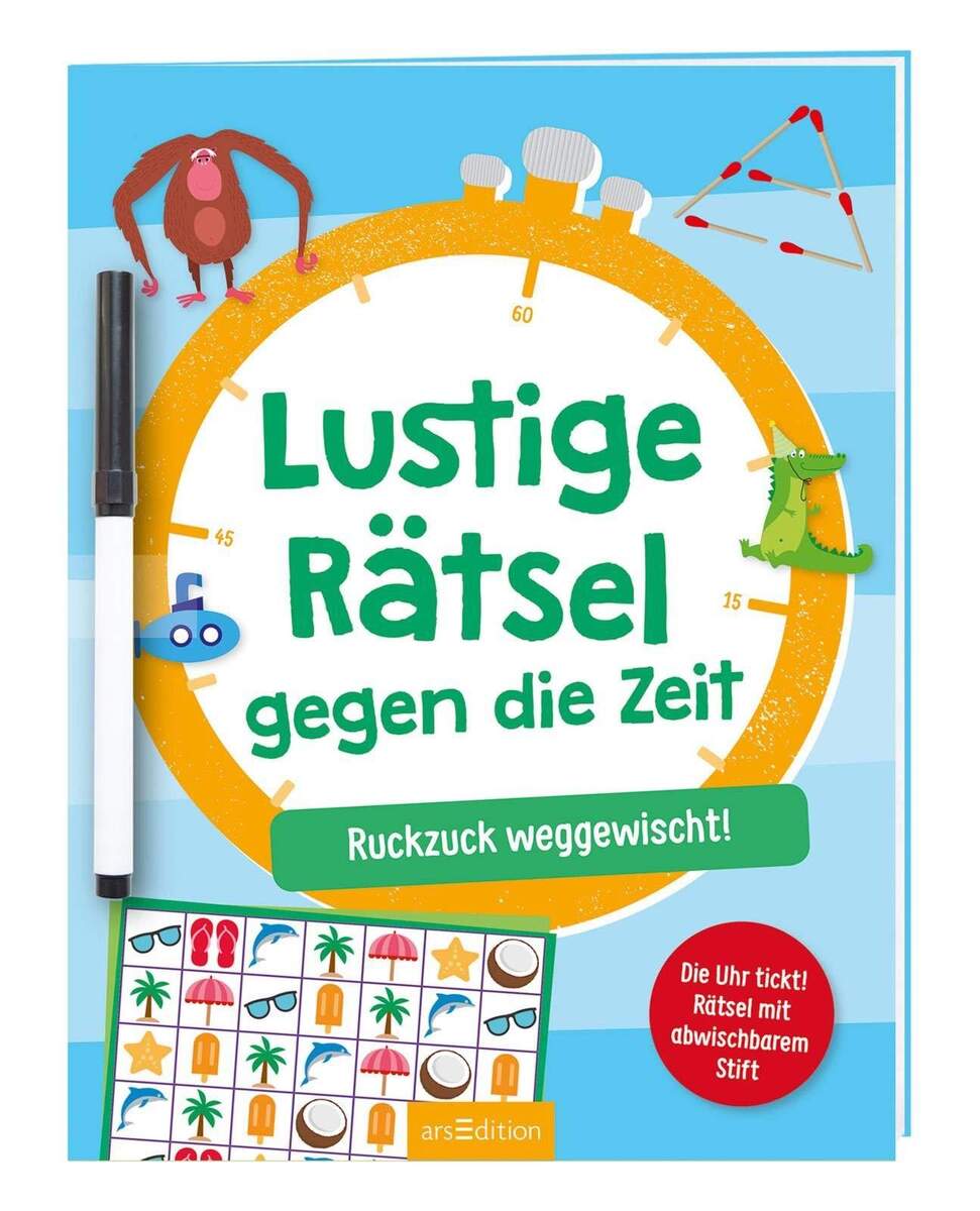 ars Edition Lustige Rätsel gegen die Zeit
