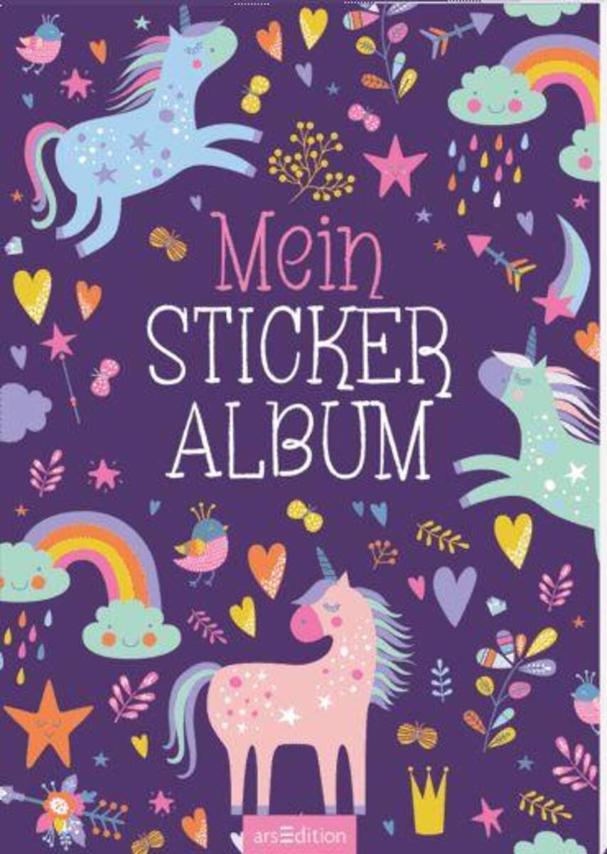 ars Edition Mein Stickeralbum Einhörner