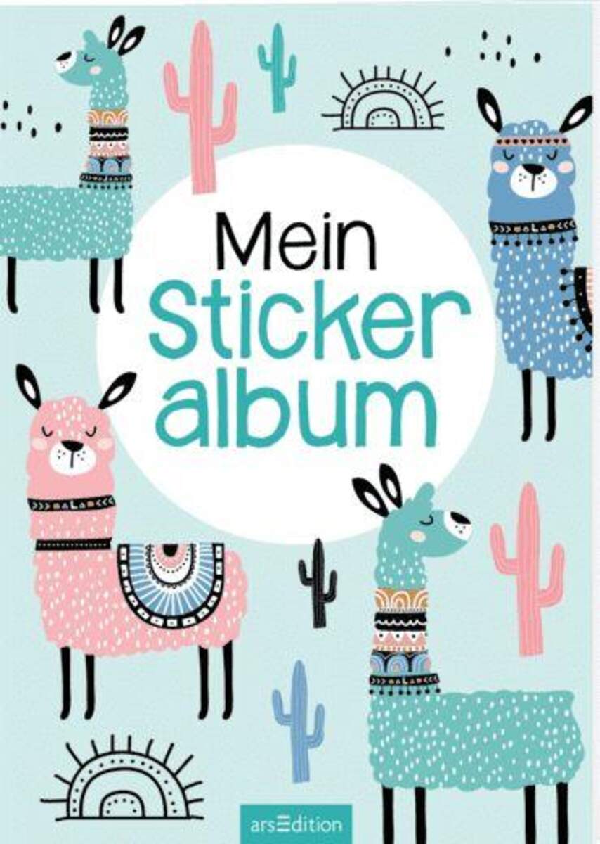 ars Edition Mein Stickeralbum Lamas