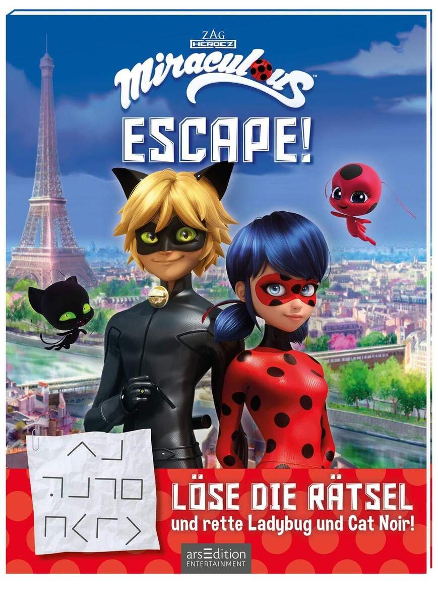 ars Edition Miraculous - Escape! Löse die Rätsel und rette Ladybug und Cat Noir!