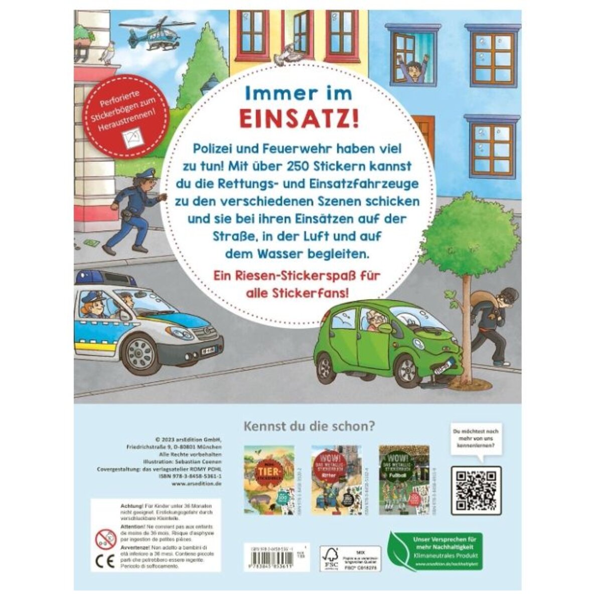 ars Edition Polizei- Feuerwehr-Sticker