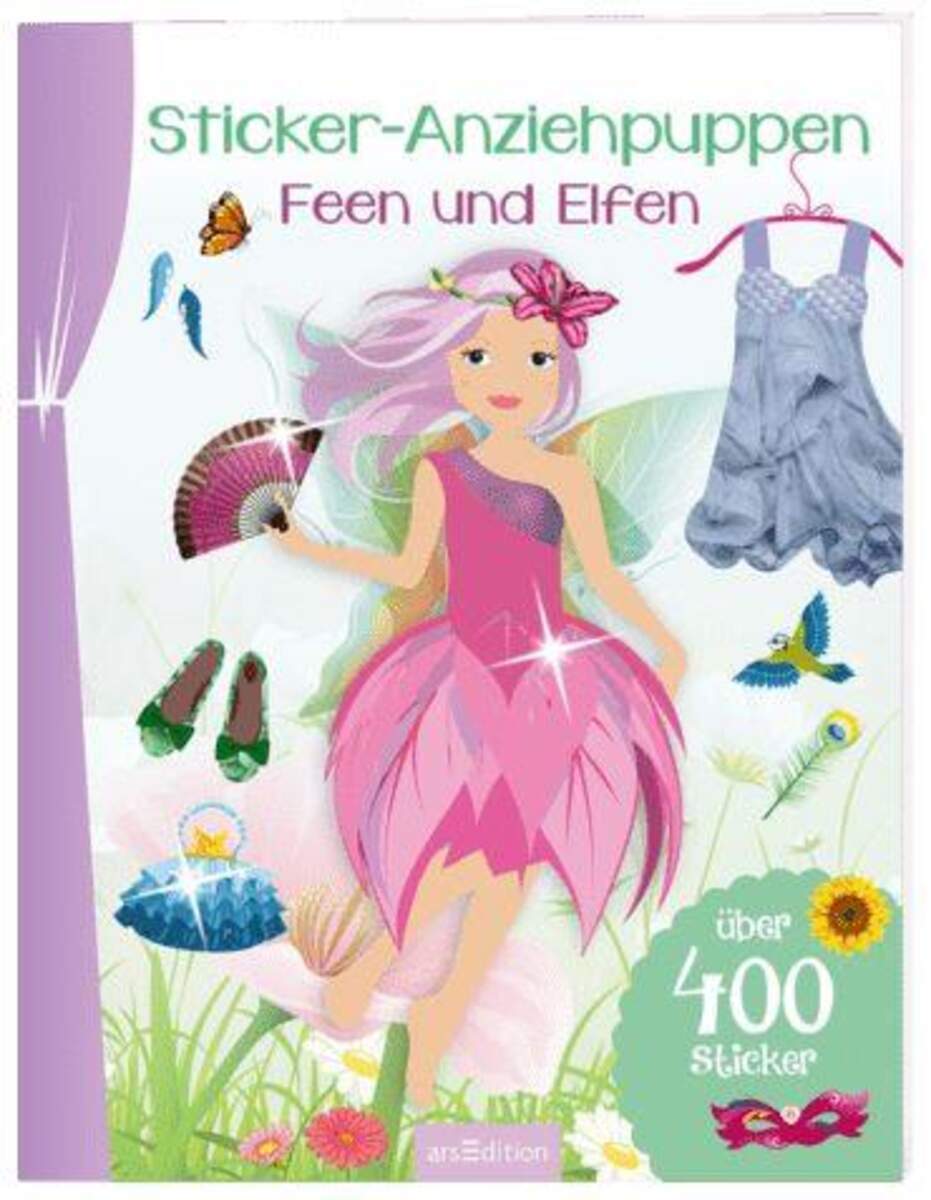 ars Edition Sticker-Anziehpuppen - Feen und Elfen
