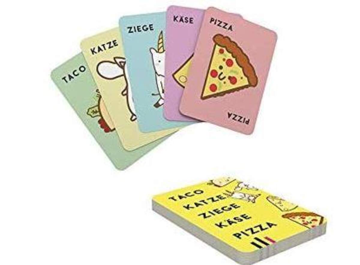 Asmodee Blue Orange - Taco Katze Ziege Käse Pizza, Party-Spiel
